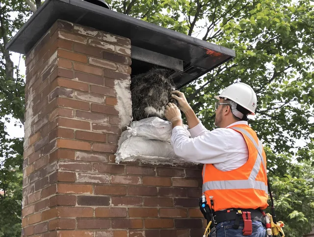 Humane removal of debris and animals by Barberton Chimney Sweep in Barberton, OH