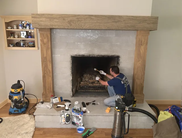 Detailed creosote removal process by Barberton Chimney Sweep in Barberton, OH